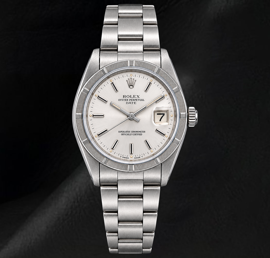 Orologio Rolex Date 1501 34 mm in Acciaio Inossidabile con Quadrante Argento con Indici a Bastone