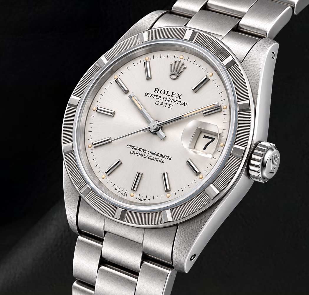 Orologio Rolex Date 1501 34 mm in Acciaio Inossidabile con Quadrante Argento con Indici a Bastone