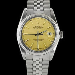 Rolex Date Just da uomo Orologio in acciaio inossidabile Rolex giubileo Bracciale Lunetta scanalata con chiusura rapida