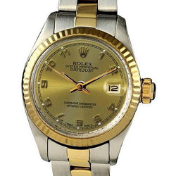 Rolex Date Orologio da donna Rolex quadrante arabo bicolore