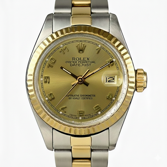 Rolex Date Orologio da donna Rolex quadrante arabo bicolore