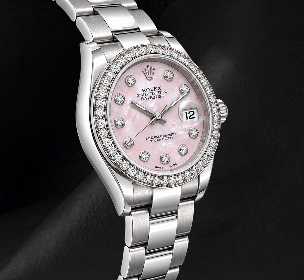 Rolex Datejust 116234 36mm Orologio in Acciaio Inossidabile con Quadrante con Diamanti in Madreperla Rosa