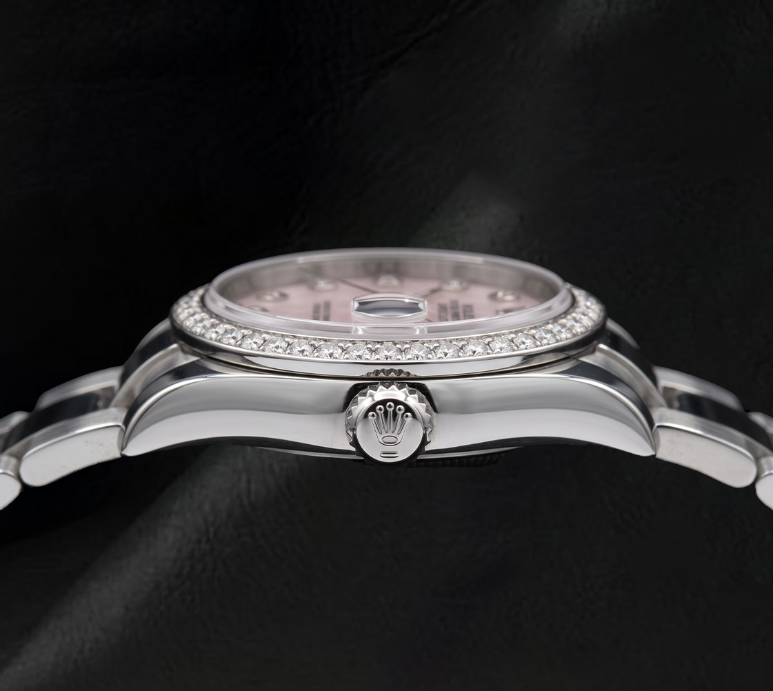 Rolex Datejust 116234 36mm Orologio in Acciaio Inossidabile con Quadrante con Diamanti in Madreperla Rosa