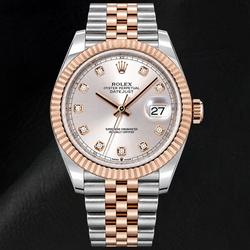 Rolex Datejust 126331 41 mm Orologio Bicolore Quadrante con Diamanti Sundust