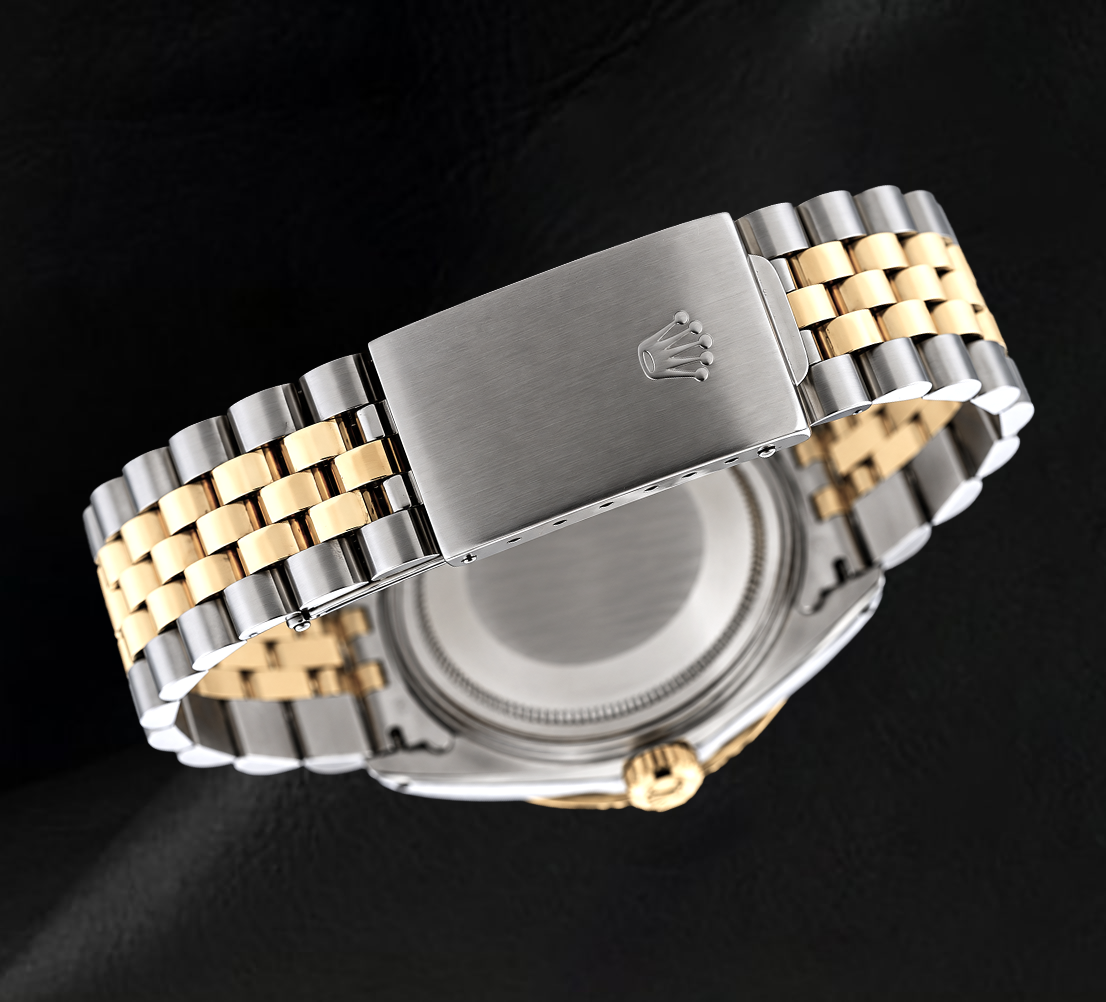 Rolex Datejust 16013 36 mm Orologio Bicolore Quadrante con Diamanti Lunetta con Diamanti