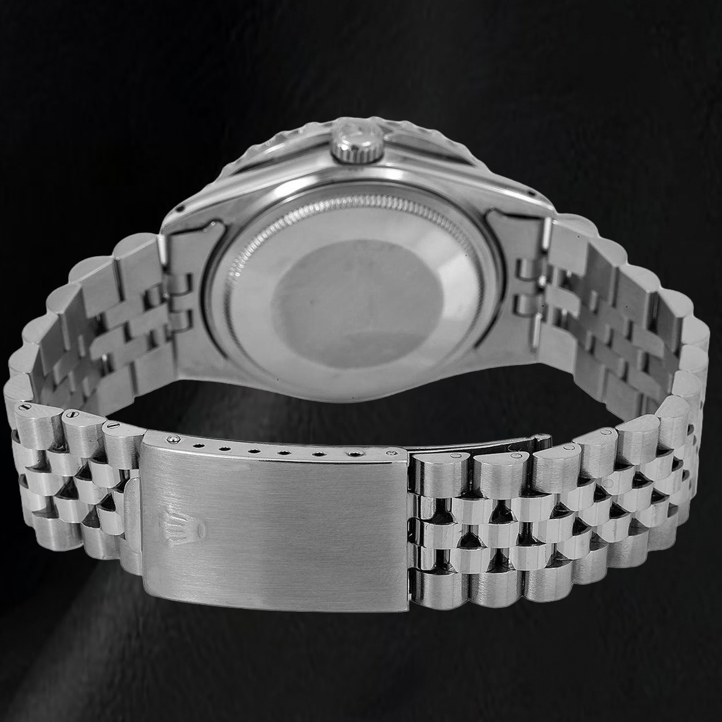 Orologio Rolex Datejust 16014 36 mm in Acciaio Inossidabile con Quadrante con Diamanti Nero e Numeri Romani