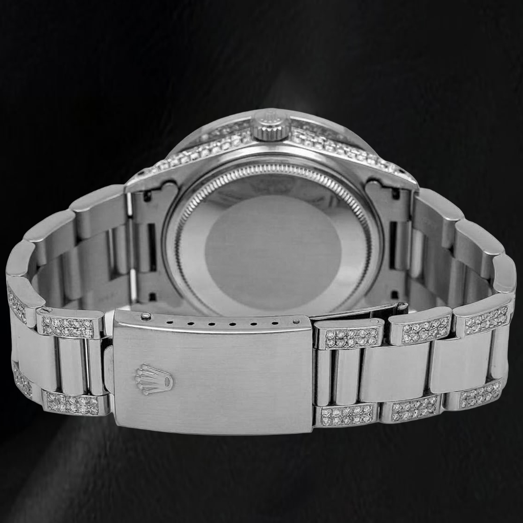 Rolex Datejust 16014 36mm Orologio in Acciaio Inossidabile con Quadrante con Diamanti in Madreperla Rosa
