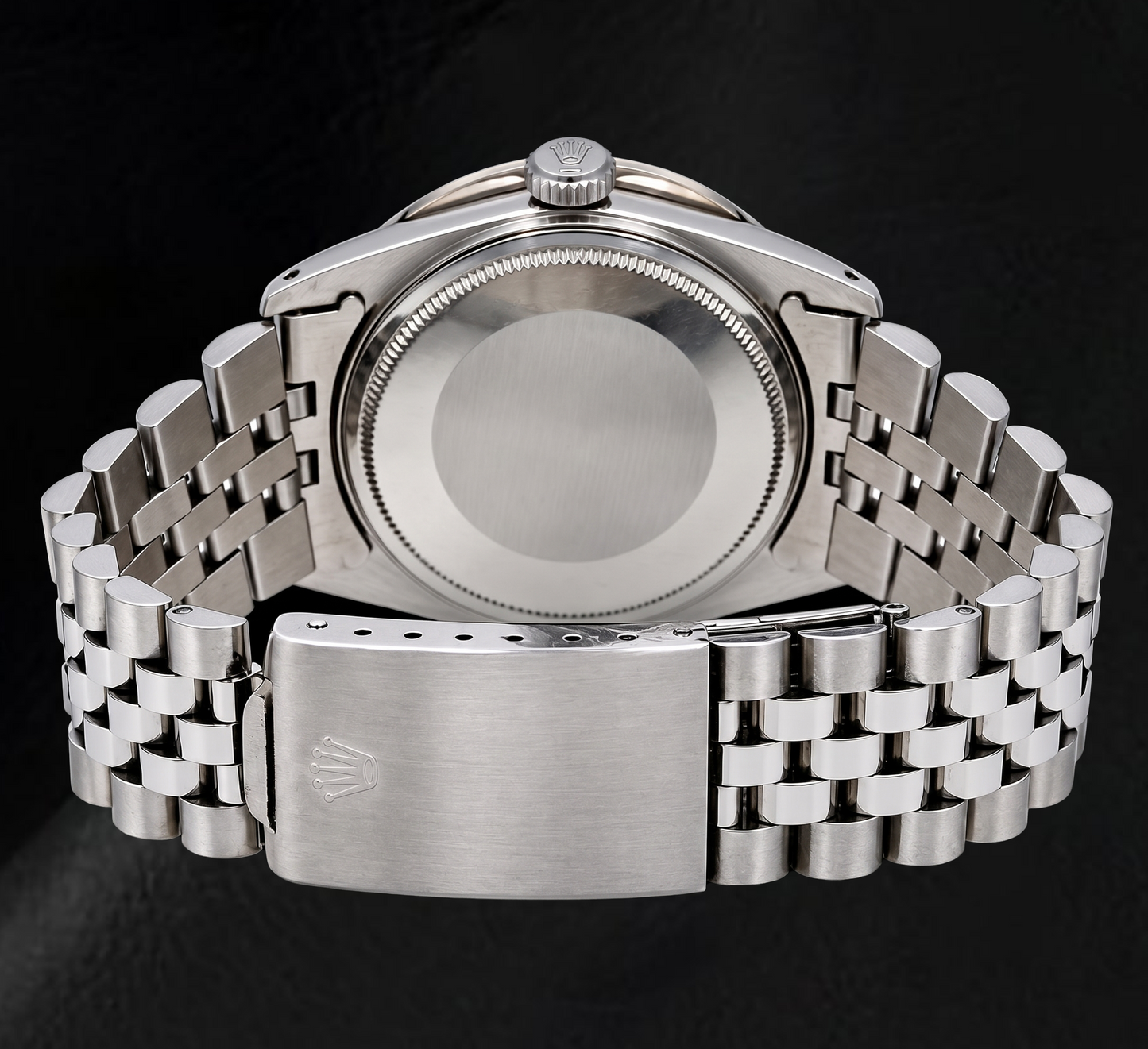 Orologio Rolex Datejust 1601 36mm in Acciaio Inossidabile con Quadrante Grigio con Diamanti a Filo