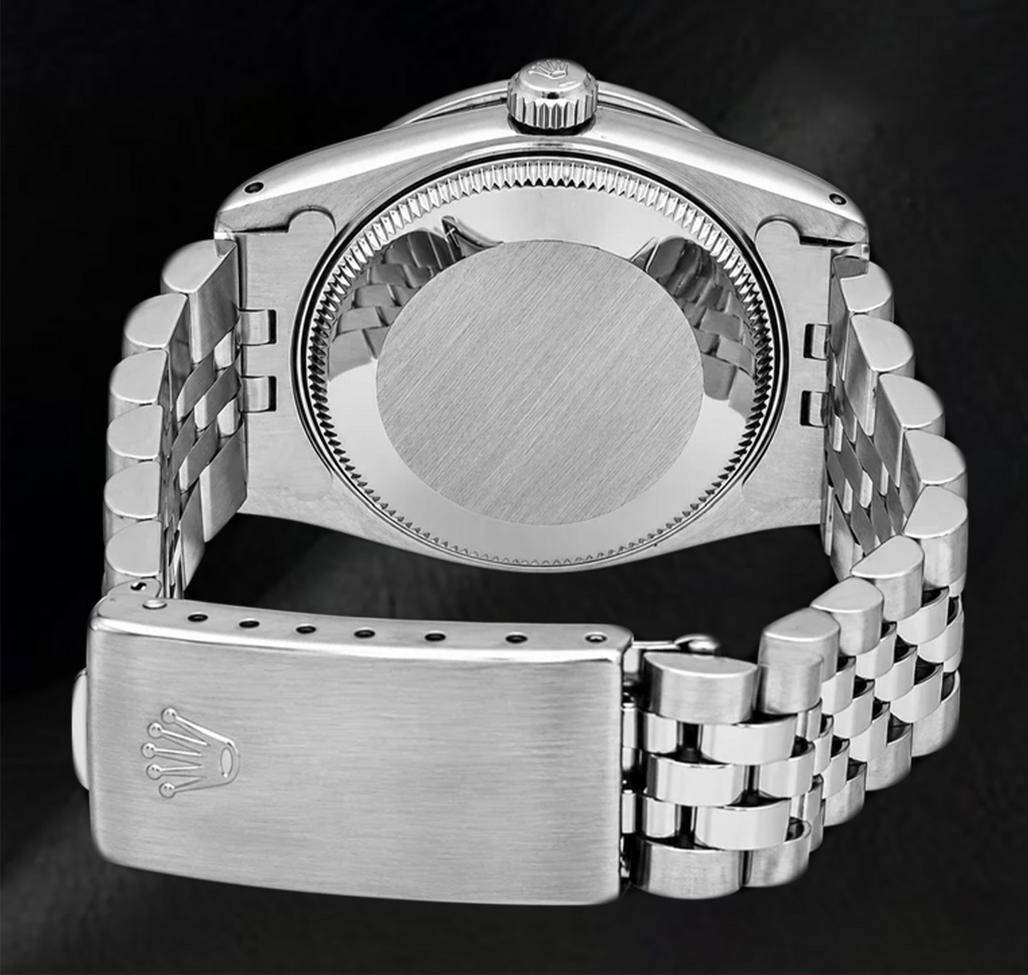 Rolex Datejust 16200 36 mm Orologio in Acciaio Inossidabile con Quadrante Bianco con Diamanti