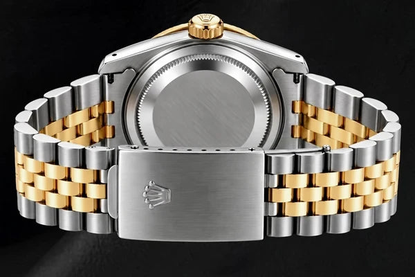 Orologio Rolex Datejust 16233 36 mm Quadrante Blu con Diamanti Bicolore Bracciale Jubilee
