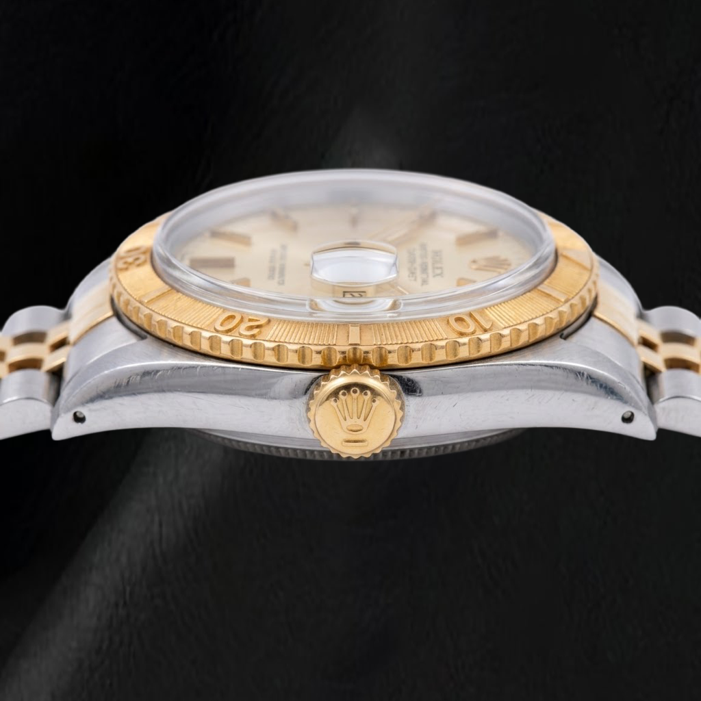 Rolex Datejust 16233 36mm Orologio Bicolore Quadrante Champagne con Indici a Bastone