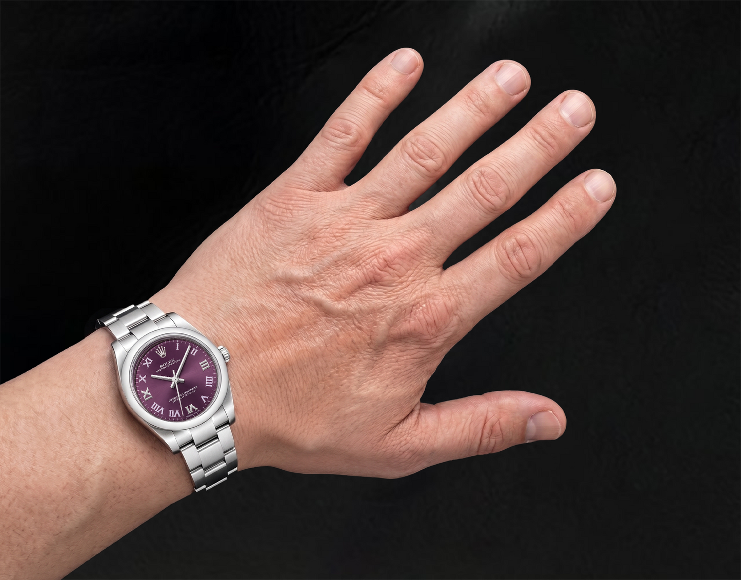 Rolex Datejust 177200 Orologio 31 mm in Acciaio Inossidabile con Quadrante Viola e Numeri Romani