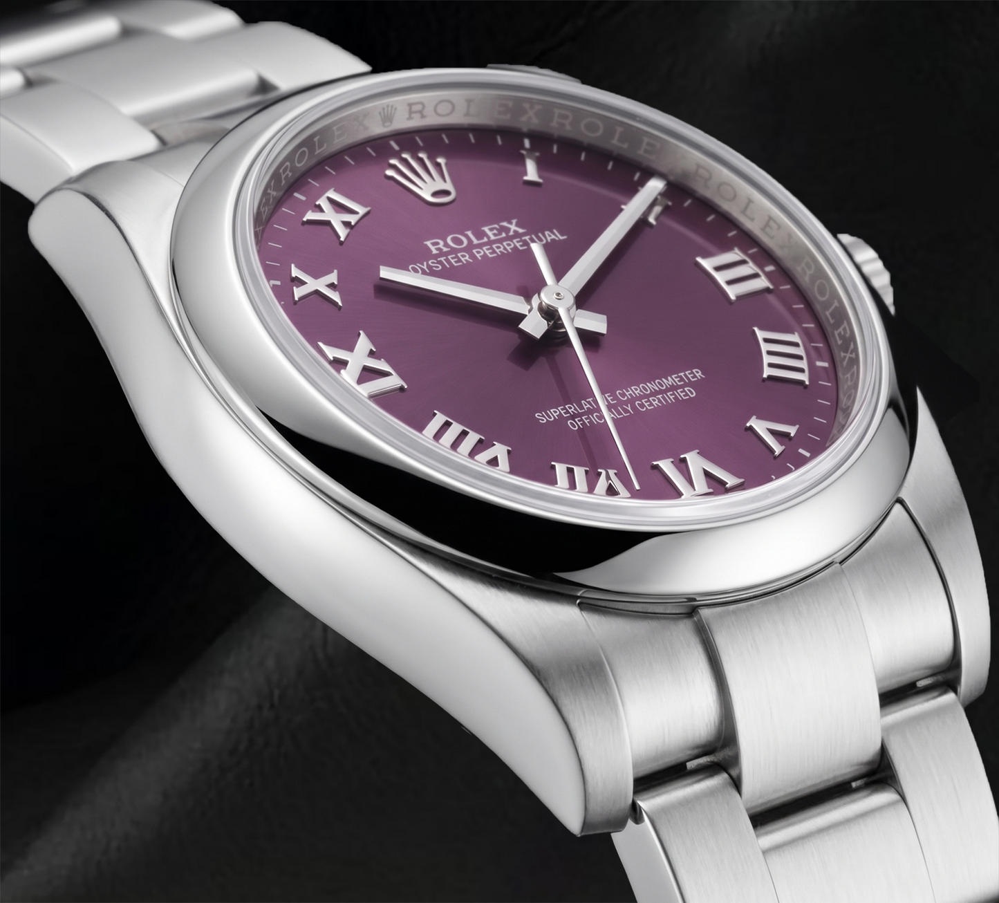 Rolex Datejust 177200 Orologio 31 mm in Acciaio Inossidabile con Quadrante Viola e Numeri Romani