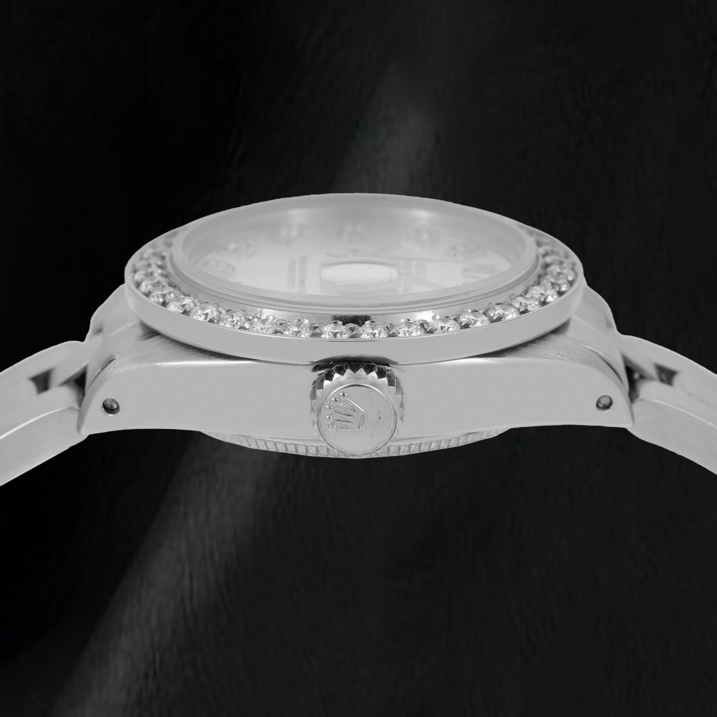 Rolex Datejust 69160 26 mm Orologio in Acciaio Inossidabile con Quadrante Argento con Diamanti