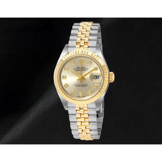 Rolex Datejust 179173 Orologio da Donna Bicolore con Quadrante con Diamanti 26 mm