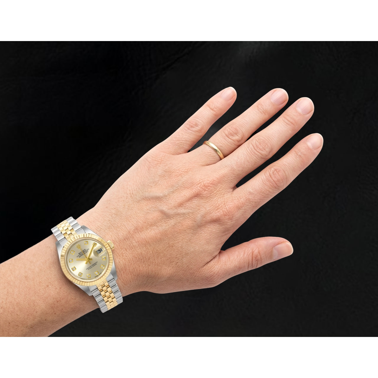 Rolex Datejust 279173 Orologio da Donna Bicolore con Quadrante con Diamanti 28 mm