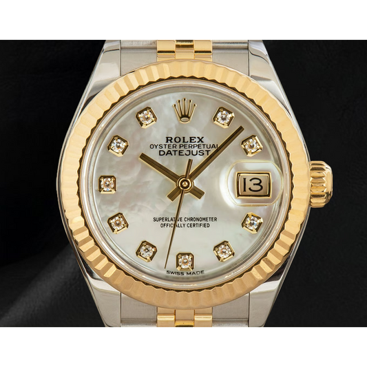 Rolex Datejust 179173 Quadrante in Madreperla con Diamanti Orologio da Donna 26 mm