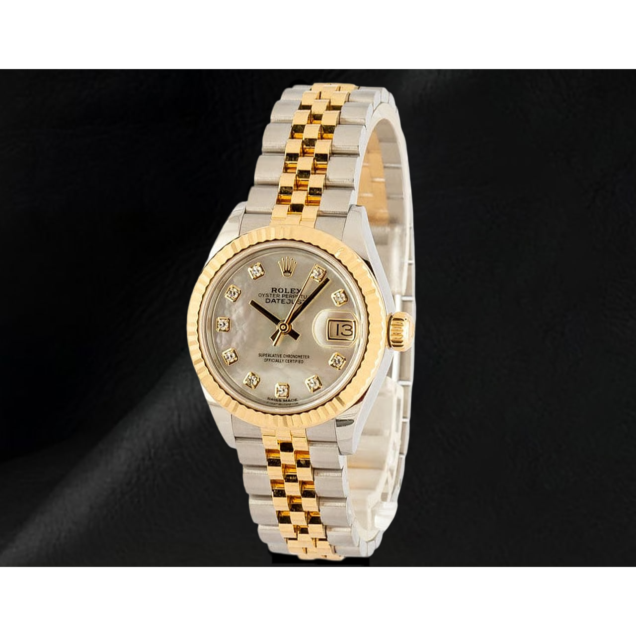 Rolex Datejust 279173 Quadrante in Madreperla con Diamanti Orologio da Donna 28 mm