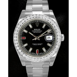 Rolex Datejust 2 41 mm orologio da uomo quadrante con diamanti bracciale ostrica in acciaio inossidabile