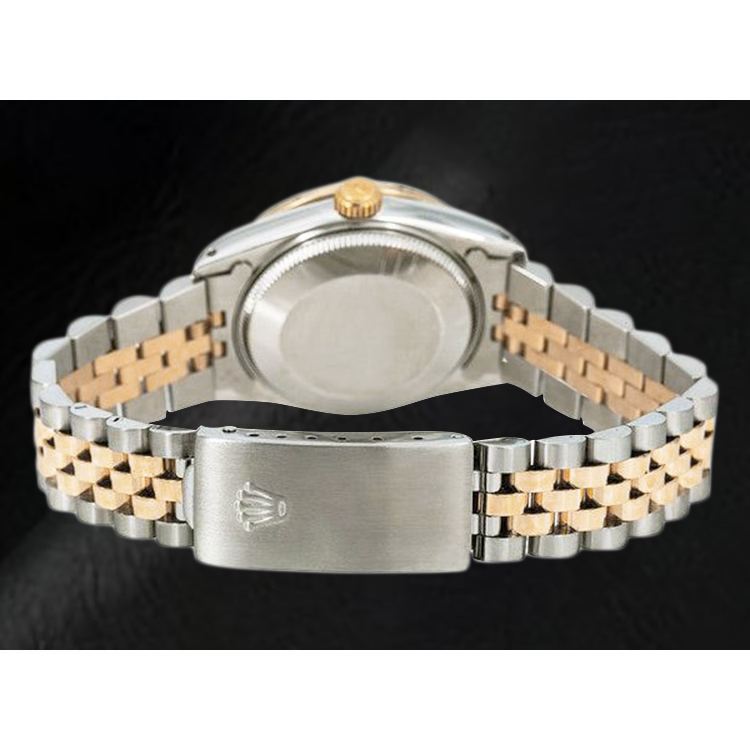 Orologio Rolex Datejust 31 mm bianco madreperla quadrante diamanti bicolore