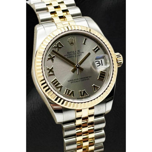 Gemma Rolex in Two Tone – vista frontale