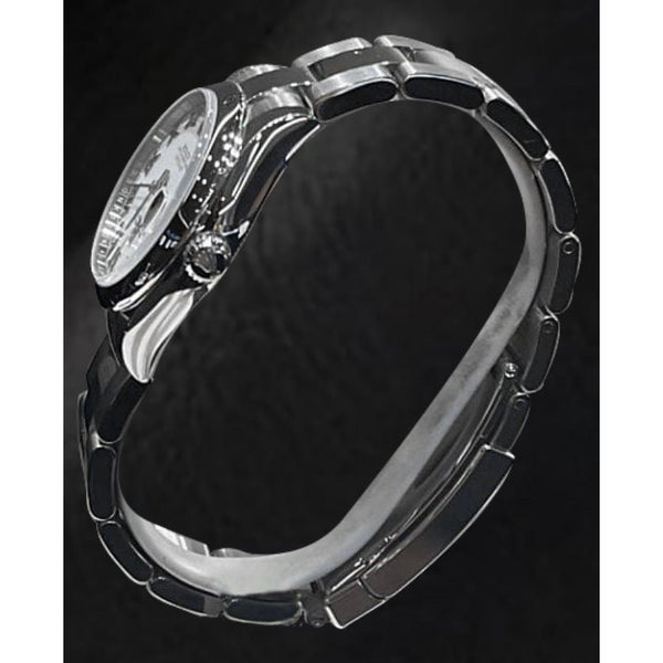 Rolex Datejust 31mm quadrante bianco con numeri romani orologio da donna in acciaio