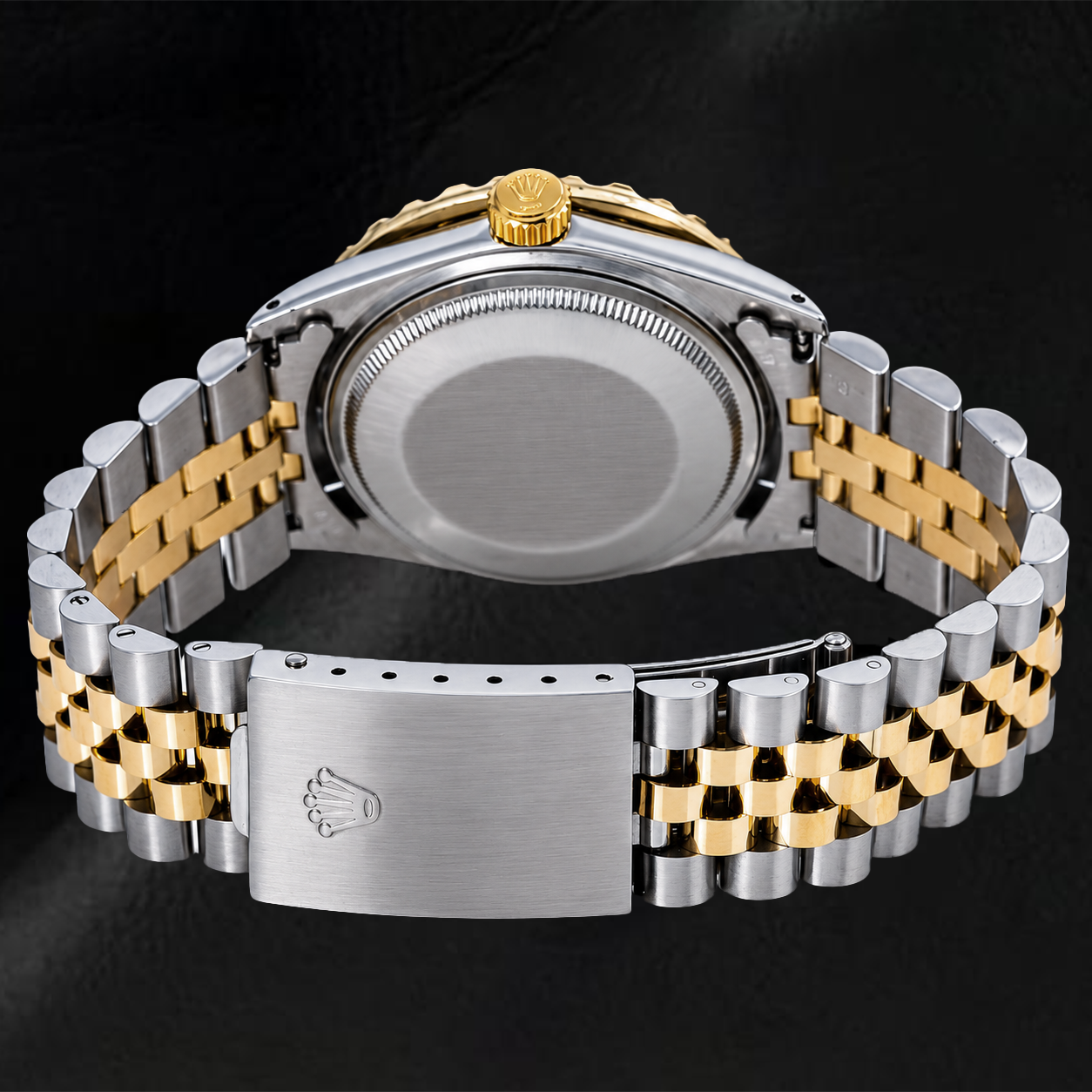Rolex Datejust 36mm 1601 Quadrante con Diamanti Blu con Numeri Romani Bicolore Bracciale Jubilee