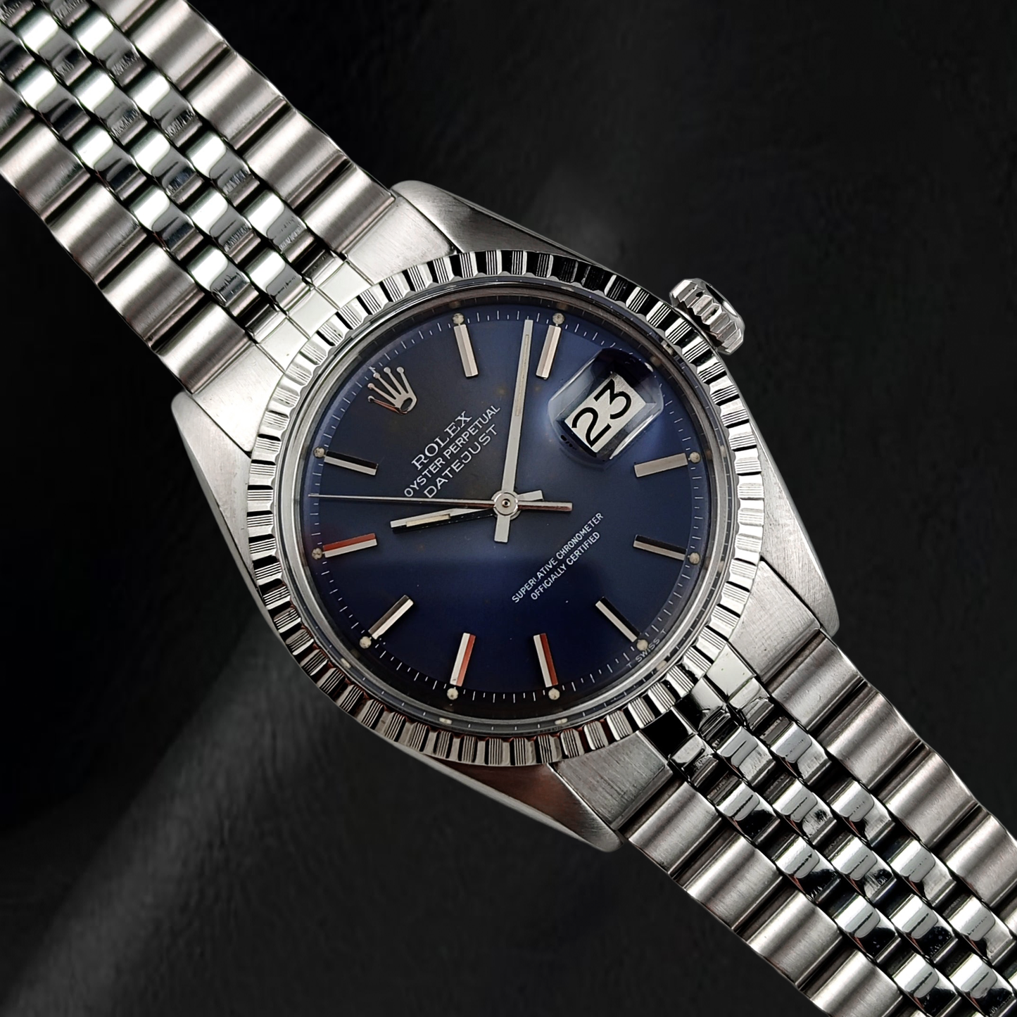 Orologio Rolex Datejust 36mm Anno 1986 Quadrante a Torta con Indici a Bastone in Acciaio Inossidabile