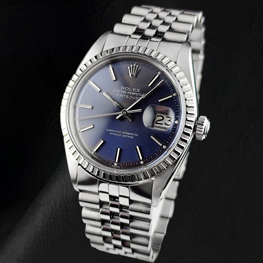 Orologio Rolex Datejust 36mm Anno 1986 Quadrante a Torta con Indici a Bastone in Acciaio Inossidabile