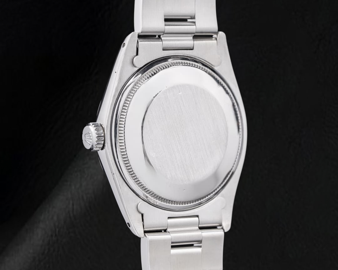 Orologio Rolex Datejust 36 mm Quadrante Nero con Indici a Bastone Bracciale Oyster in Acciaio Inossidabile
