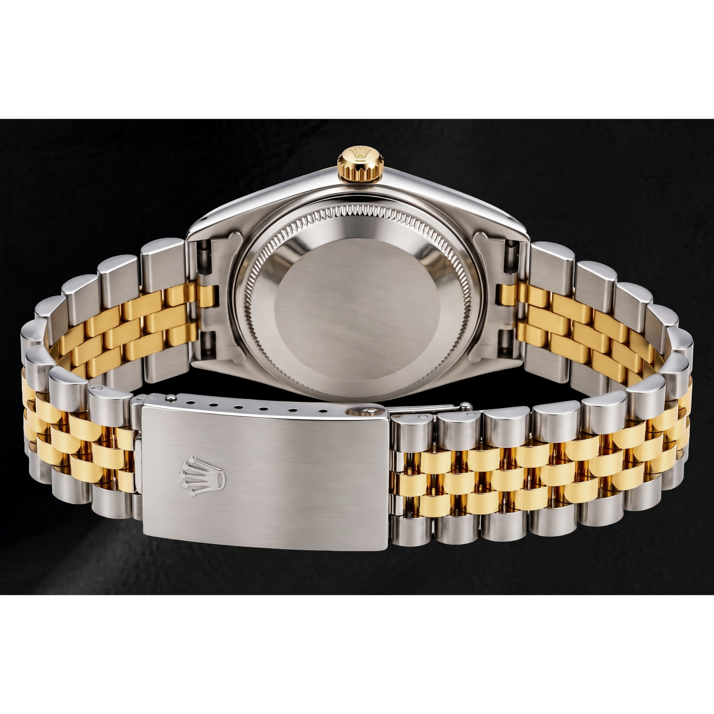 Rolex Datejust 68273 31 mm Orologio Bicolore Quadrante con Diamanti in Madreperla Bianca e Numeri Romani