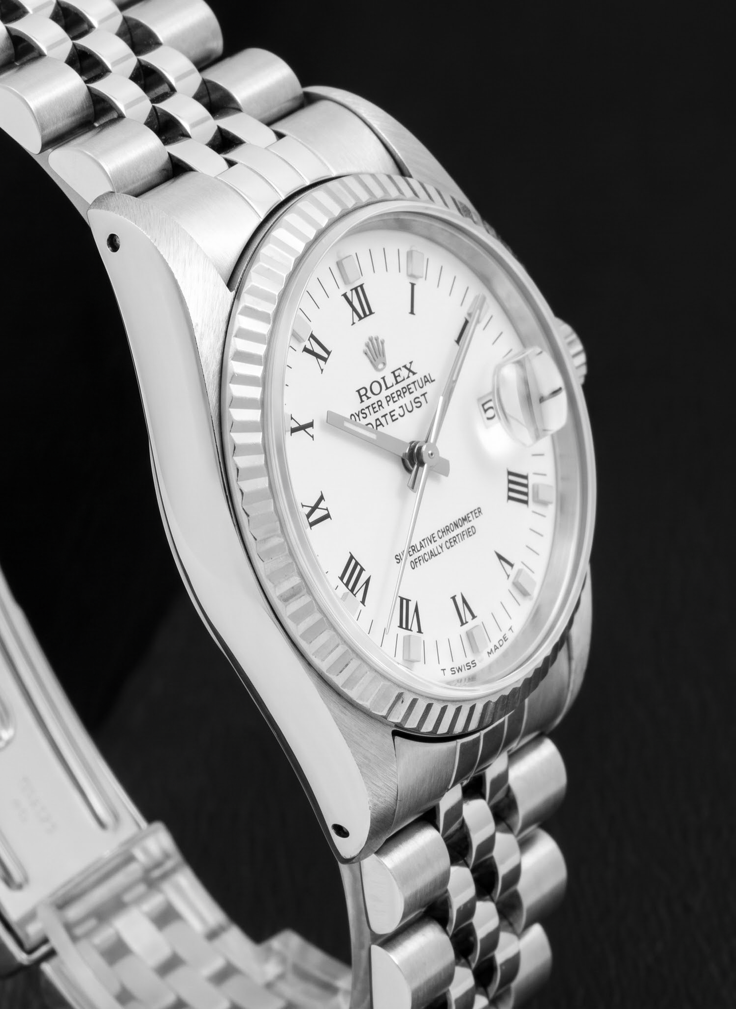Orologio Rolex Datejust 68274 31mm Quadrante Bianco con Numeri Romani Bracciale Jubilee in Acciaio Inossidabile