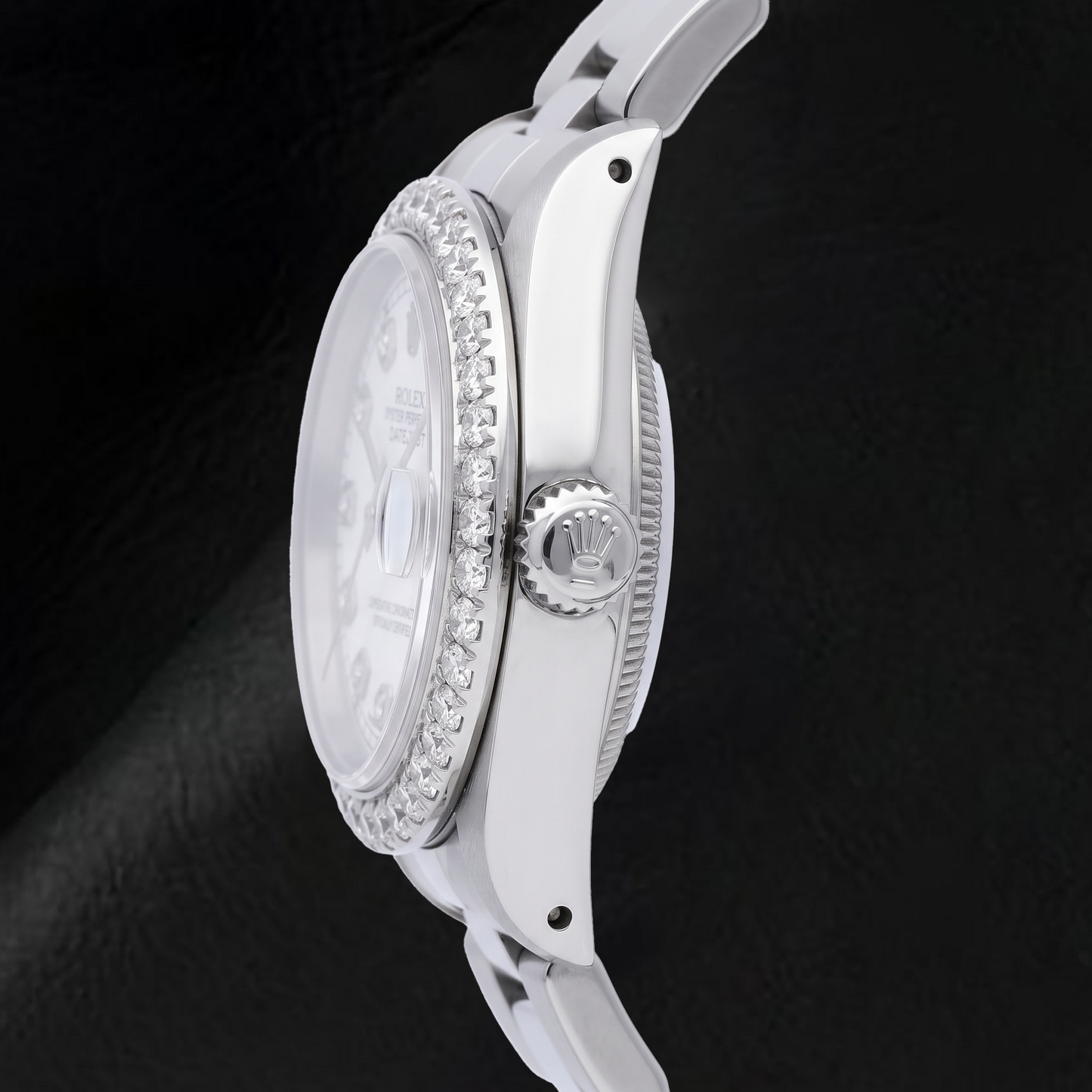 Rolex Datejust 69160 26mm Orologio in Acciaio Inossidabile con Quadrante con Diamanti in Madreperla Bianca