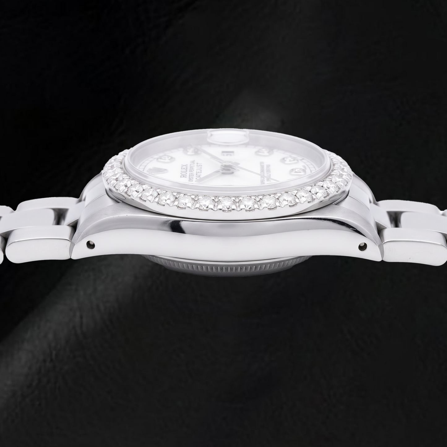 Rolex Datejust 69160 26mm Orologio in Acciaio Inossidabile con Quadrante con Diamanti in Madreperla Bianca