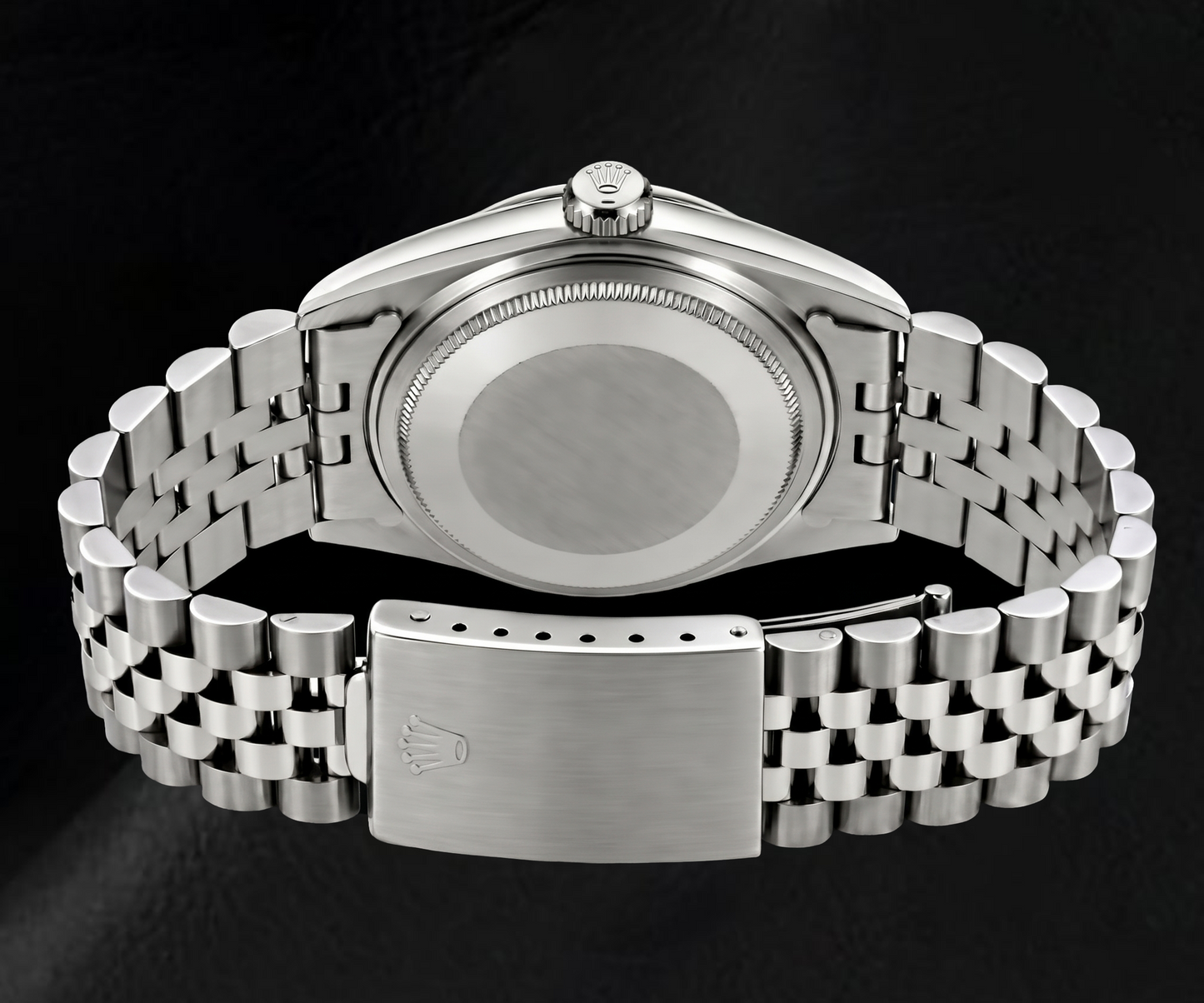 Rolex Datejust 6916 26 mm Orologio in Acciaio Inossidabile Quadrante con Diamanti in Madreperla Nera