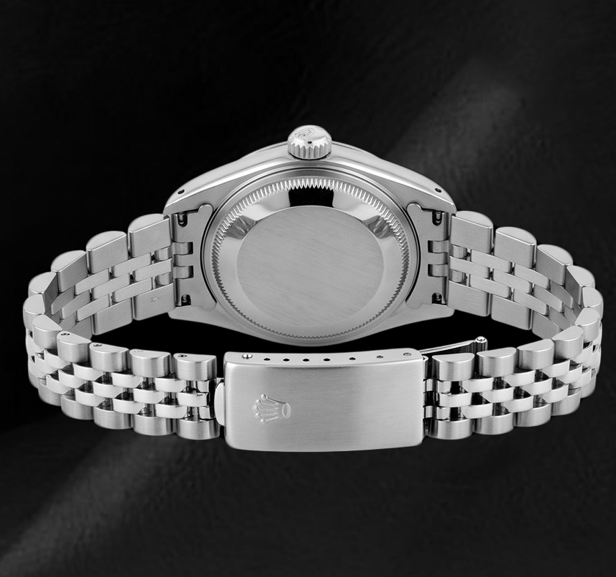 Orologio Rolex Datejust 6916 26 mm Quadrante Blu con Diamanti Acciaio Inossidabile Bracciale Jubilee