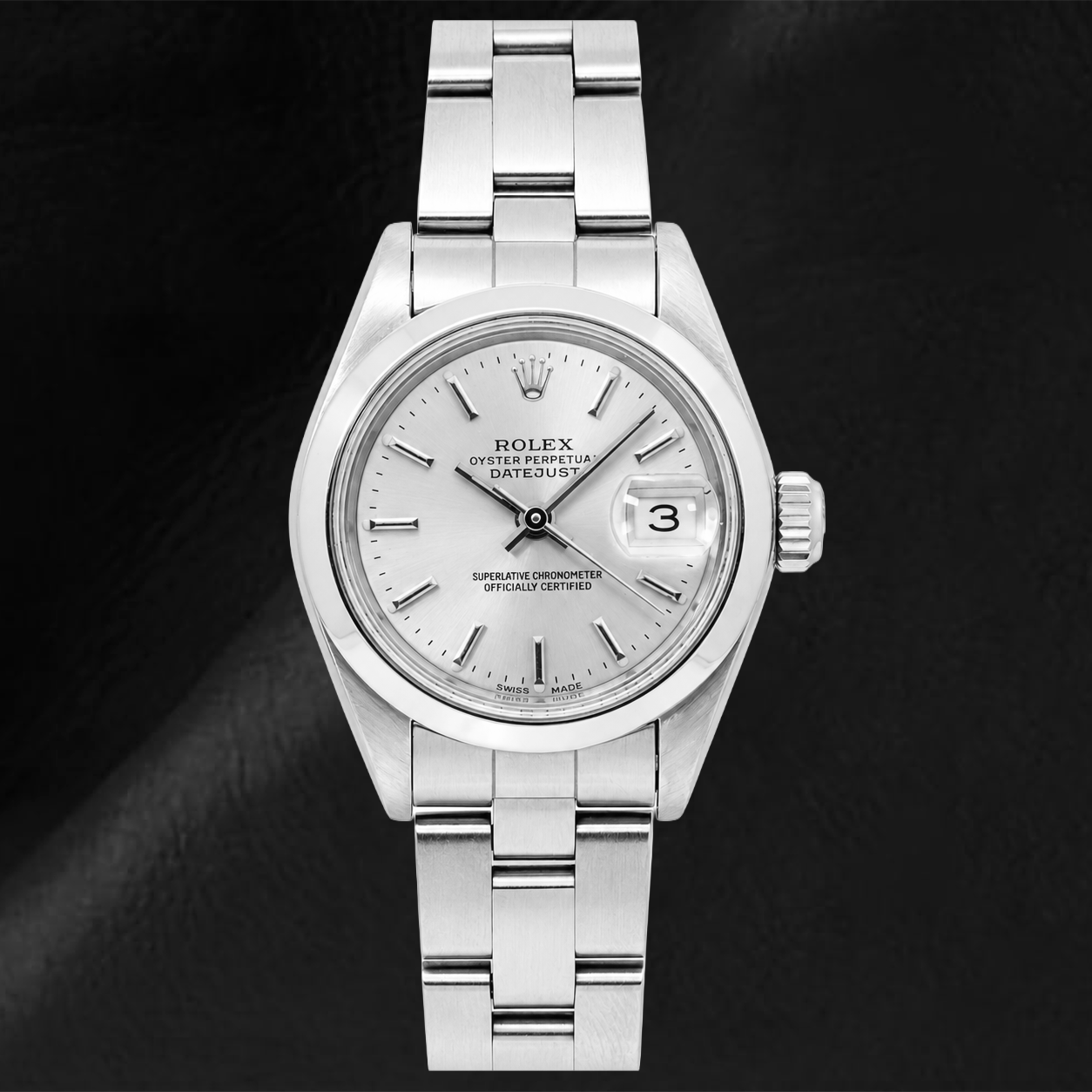 Orologio Rolex Datejust 6916 26 mm Quadrante Argento con Indici a Bastone Acciaio Inossidabile Bracciale Oyster