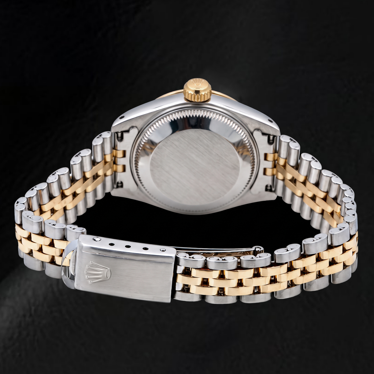 Rolex Datejust 69173 26 mm Orologio Bicolore Quadrante Nero con Numeri Romani