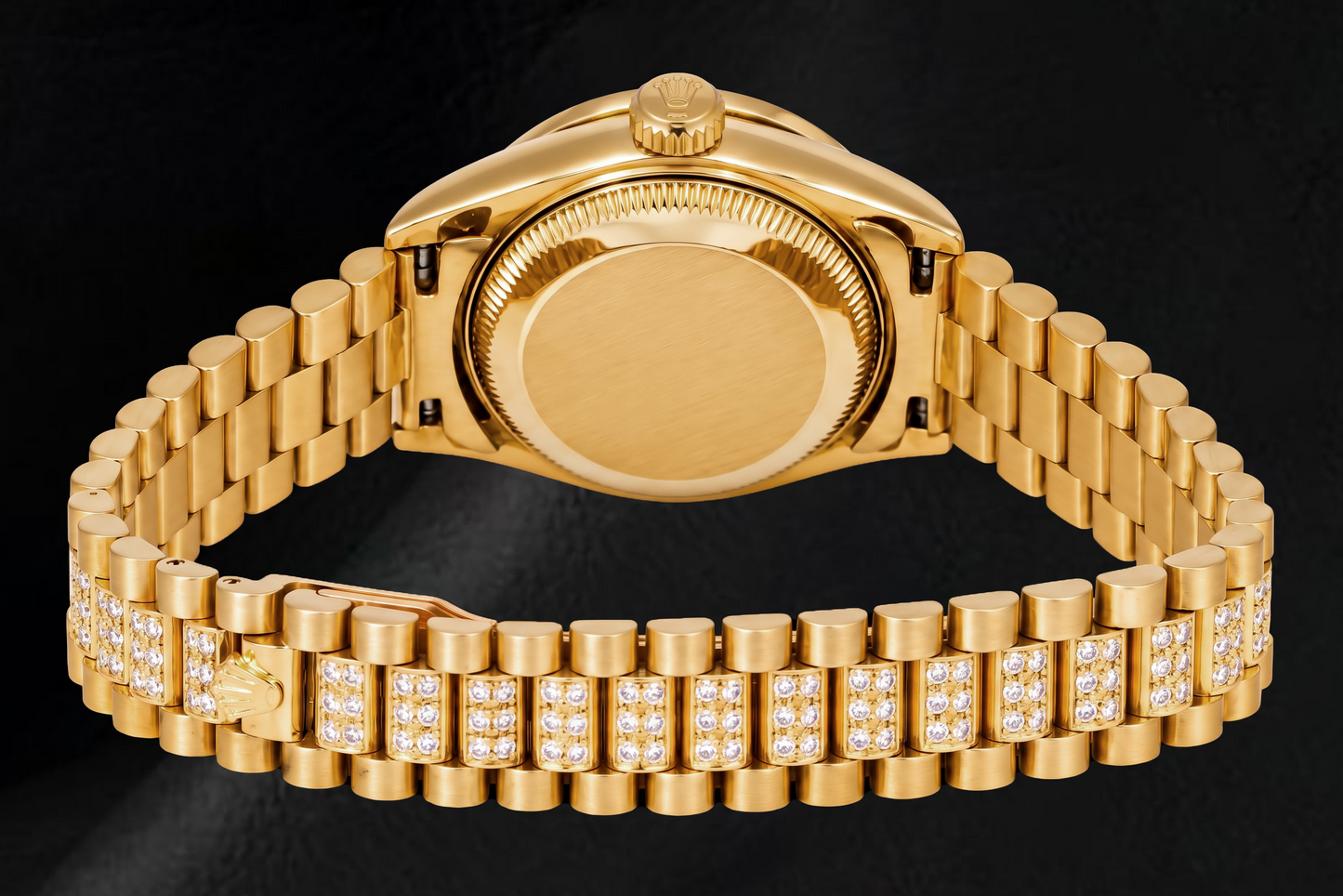Orologio Rolex Datejust 69178 26 mm in Oro Giallo con Quadrante Bianco con Diamanti