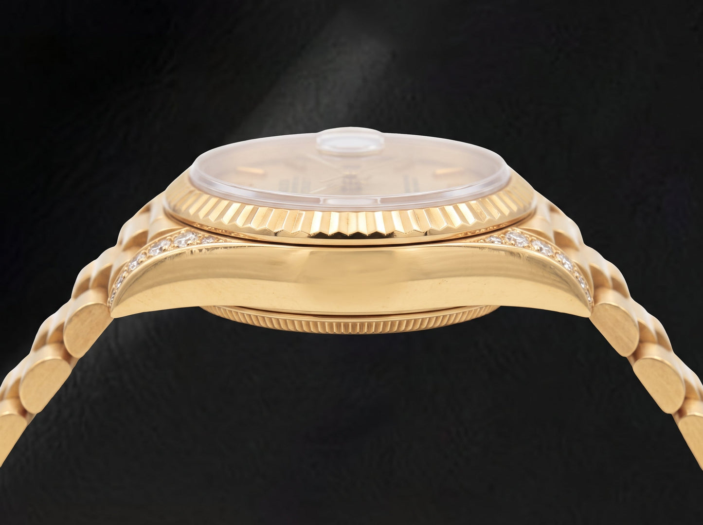 Rolex Datejust 69178 Quadrante Champagne 26 mm Bracciale President Orologio in Oro Giallo 18 carati