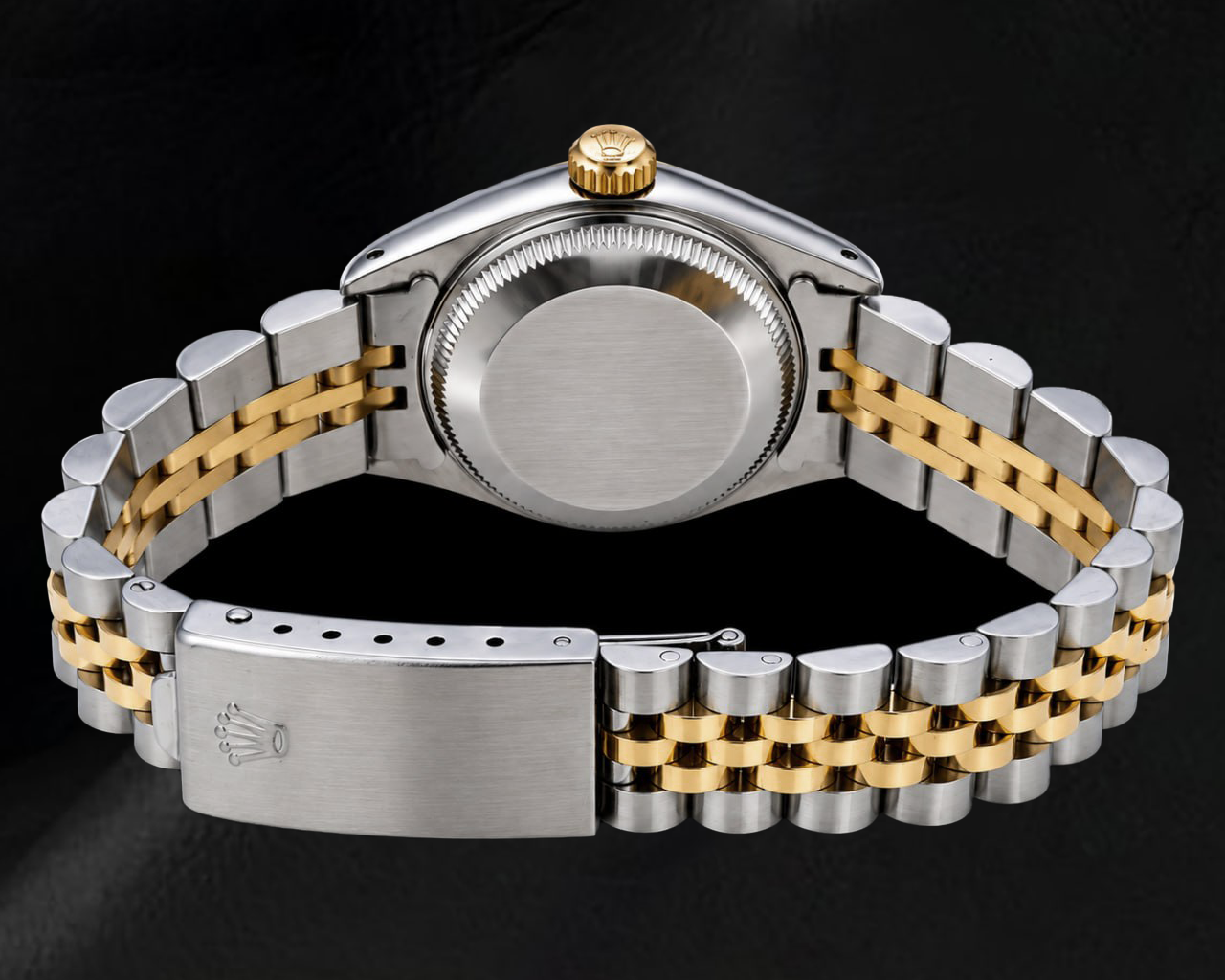 Orologio Rolex Datejust 6917 26 mm Bicolore Quadrante Nero con Diamanti a Filo