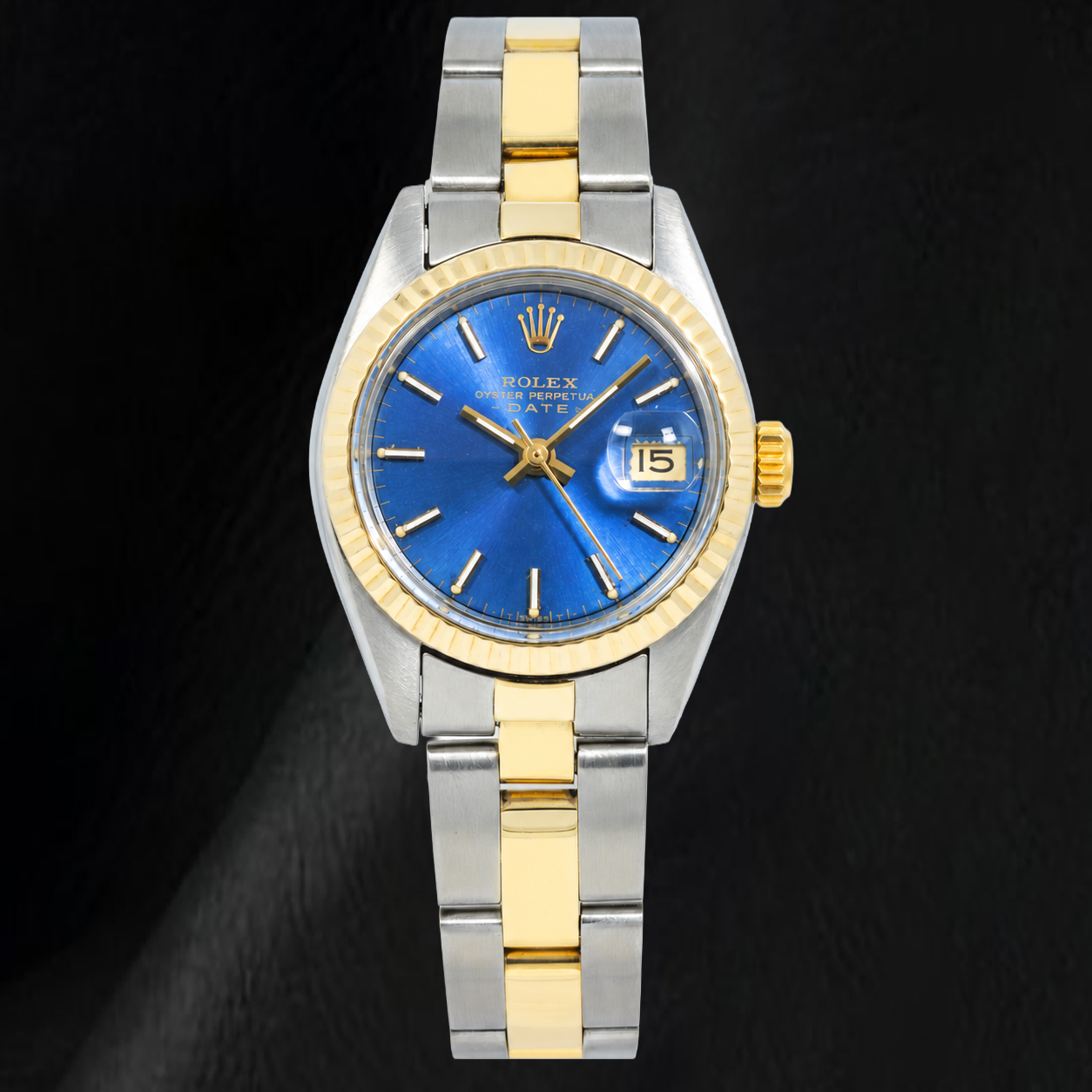Rolex Datejust 6917 26 mm Orologio Bicolore Quadrante Blu con Indici a Bastone