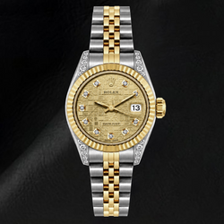 Orologio Rolex Datejust 6917 26 mm Bicolore Quadrante con Diamanti Champagne Giubileo