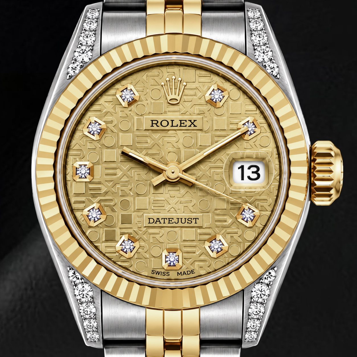Orologio Rolex Datejust 6917 26 mm Bicolore Quadrante con Diamanti Champagne Giubileo