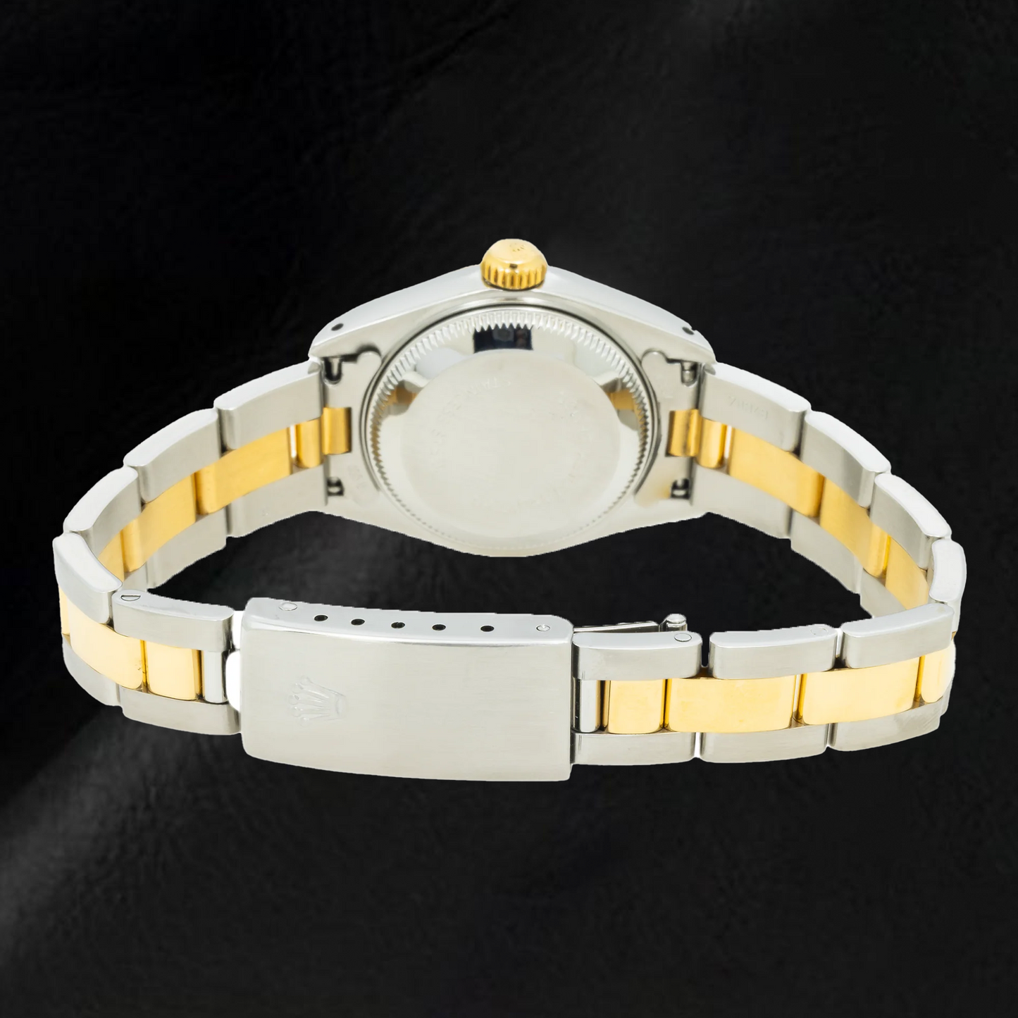 Orologio Rolex Datejust 6917 26 mm Quadrante Champagne con Diamanti e Numeri Romani Bicolore Bracciale Oyster