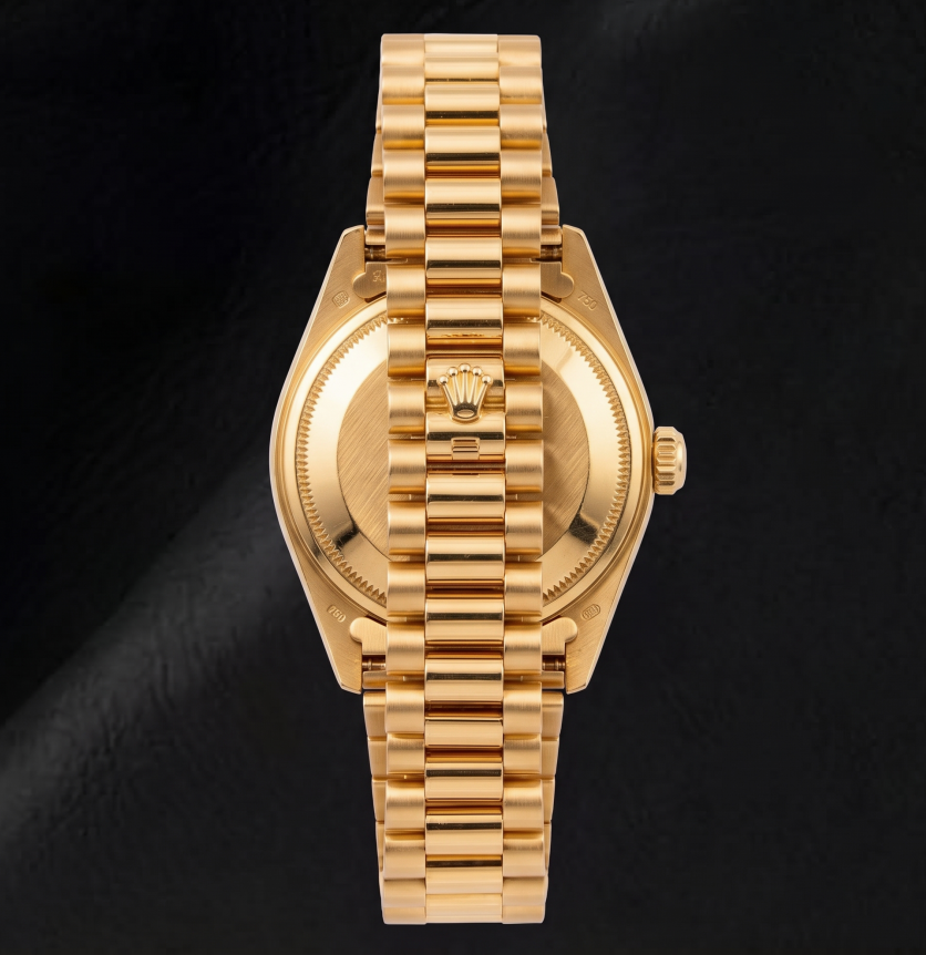 Orologio Rolex Datejust 6917 26mm Quadrante Rosso con Diamanti Bracciale President in Oro Giallo