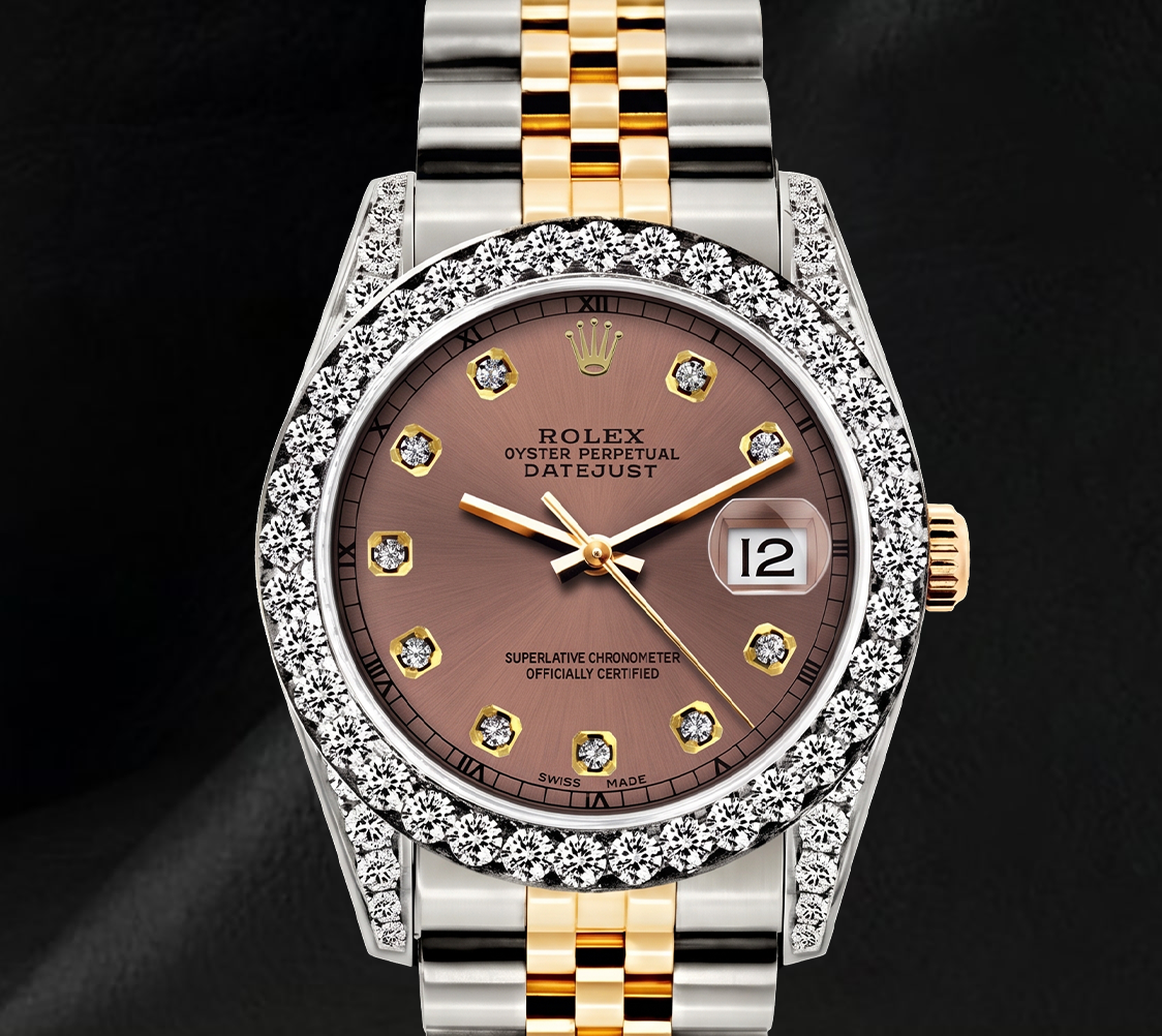 Orologio Rolex Datejust 6917 26 mm Bicolore Quadrante Salmone con Diamanti