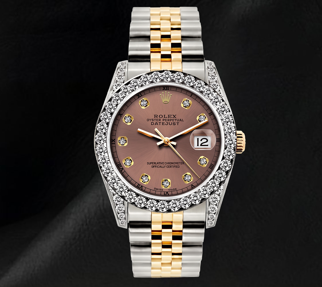 Orologio Rolex Datejust 6917 26 mm Bicolore Quadrante Salmone con Diamanti