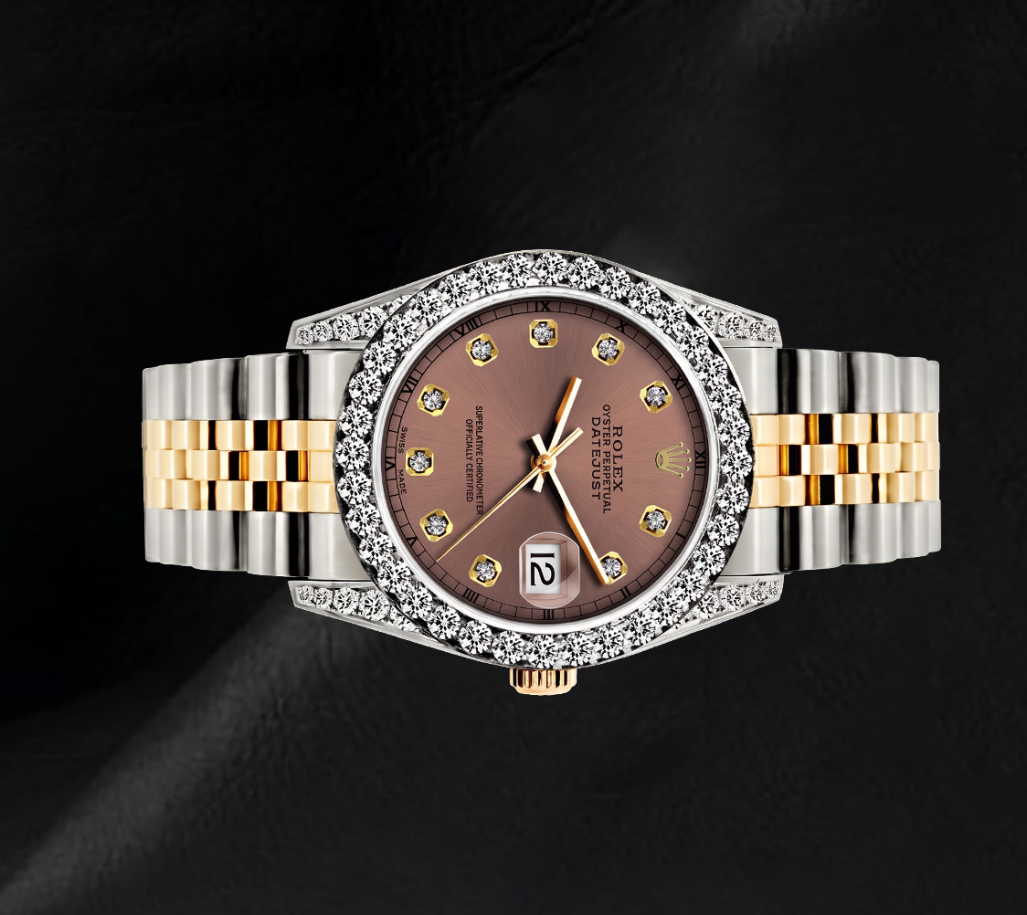 Orologio Rolex Datejust 6917 26 mm Bicolore Quadrante Salmone con Diamanti