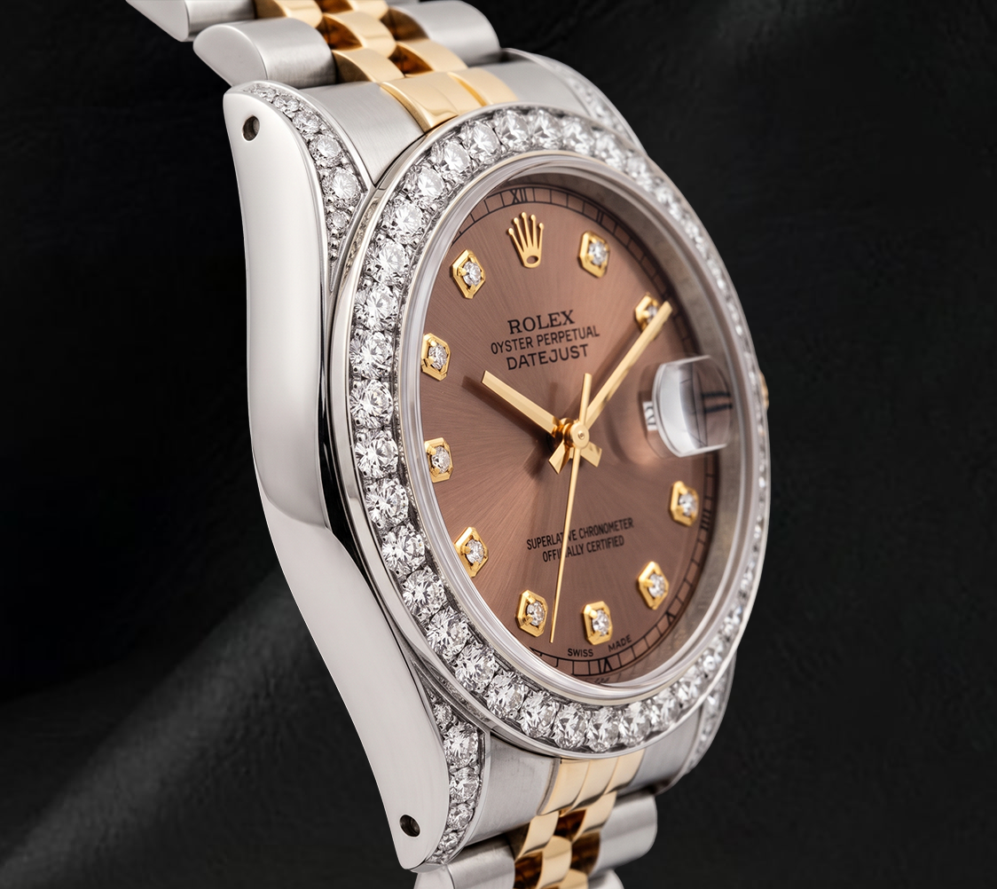 Orologio Rolex Datejust 6917 26 mm Bicolore Quadrante Salmone con Diamanti
